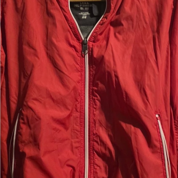 H&M Vibrant Red Bomber Jacket - Picture 2 of 11